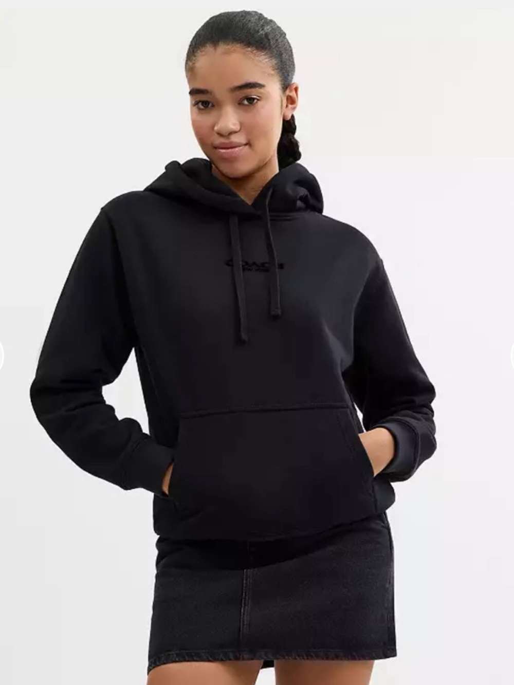 New Coach  Pullover Hoodie Size Medium 100% Cotton Original $328 USD